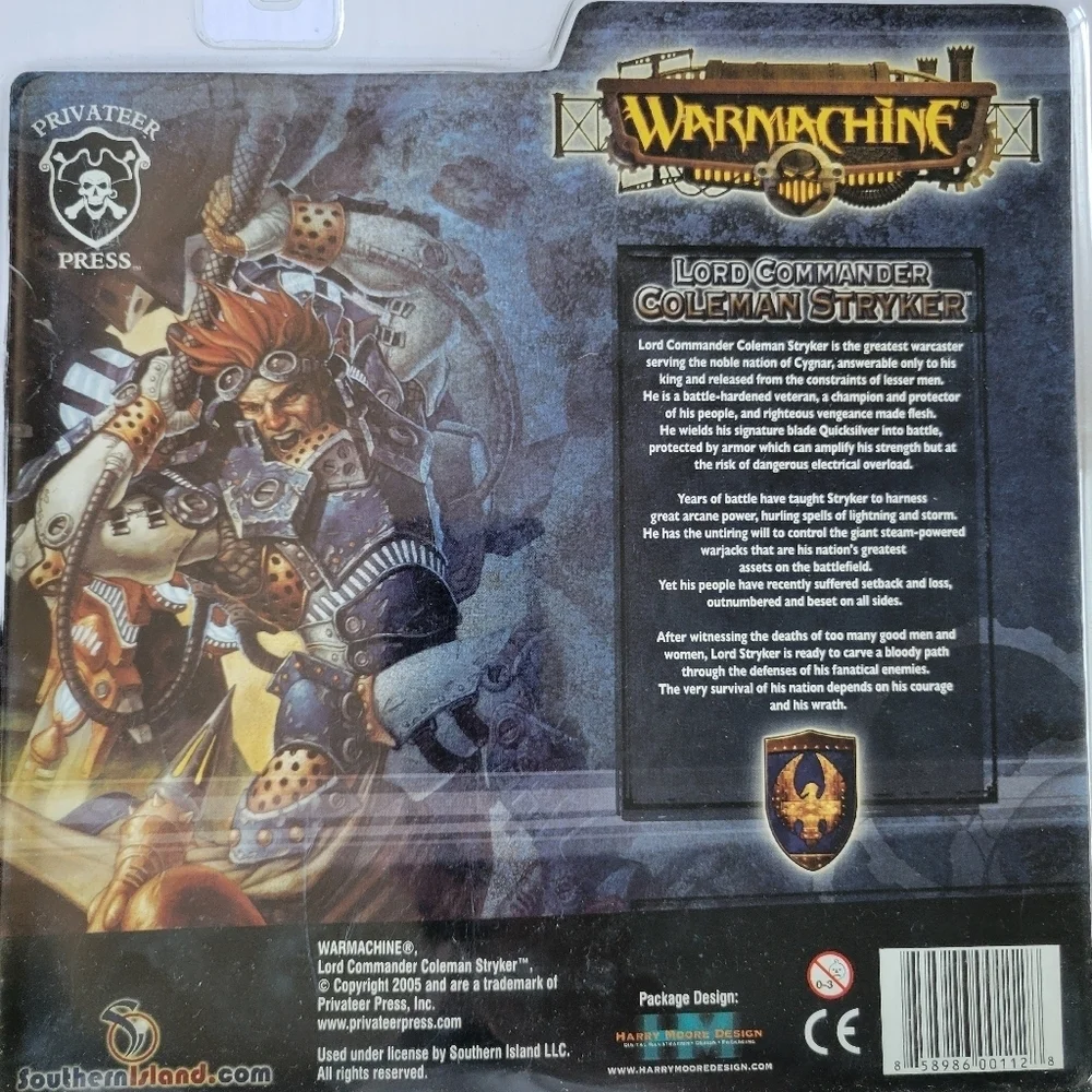 WARMACHINE LORD COMMANDER STRYKER ACTION FIGURE.